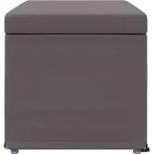 vidaXL Hocker Grau 81 x 41 x 40 cm Kunstleder und Engineering Holz