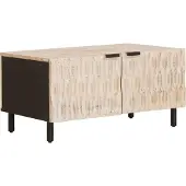 vidaXL Couchtisch Weiß 80 x 50 x 40 cm Massivholz Mango