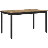 vidaXL Esstische 140 x 80 x 75 cm METALL Rechtwinklig