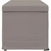vidaXL Hocker Taupe 101 x 41 x 40 cm Stoff und Pressholz