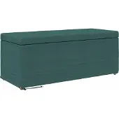 vidaXL Hocker Dunkelgrün 101 x 41 x 40 cm Stoff und Pressholz