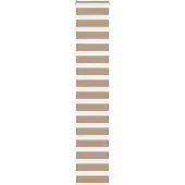 vidaXL Doppelrollo Sandbraun 40x200 cm Stoffbreite 35,9 cm Polyester