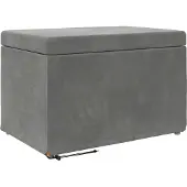 vidaXL Hocker Dunkelgrau 61 x 41 x 40 cm Samt und Engineering Holz