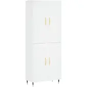vidaXL Highboard Weiß 69,5x34x180 cm Holzwerkstoff