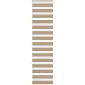 vidaXL Doppelrollo Sandbraun 65x230 cm Stoffbreite 60,9 cm Polyester