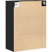 vidaXL Hängender Wandschrank Schwarz Eichen-Optik 69,5 x 32,5 x 90 cm