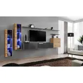 AEA Luxus Design Möbel Garnitur Wohnwand Sideboard TV-Ständer Einrichtung Wandregal