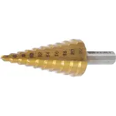 Bgs 1618 Stufenbohrer, titannitriert, 4-22 mm