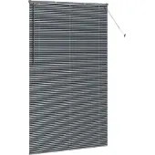 vidaXL Venezianische Jalousien Dunkelgrau 220 x 135 cm Aluminium