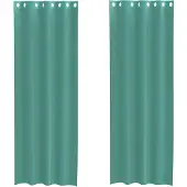 vidaXL Voile Vorhänge mit Ösen 2 Stk. Türkis