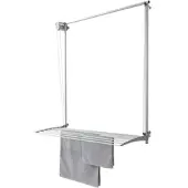 Foxydry Wand Wäscheständer Klappbar Grau Trockenlänge 8 m Maß 108 cm