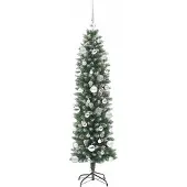vidaXL Merle (mit LEDs und silbernen Bällen)