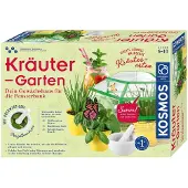 Kosmos 632090 Kräuter-Garten, Züchte duftende Kräuter auf der Fensterbank, Mit Gewächshaus und Mörser aus Porzellan, Experimentierkasten für Kinder ab 6 Jahre