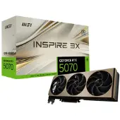 MSI GeForce RTX 5070 12G INSPIRE 3X OC, GeForce RTX 5070, 12 GB, GDDR7, 192 Bit, 7680 x 4320 Pixel, PCI Express 5.0