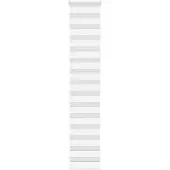 vidaXL Doppelrollo Weiß 40x200 cm Stoffbreite 35,9 cm Polyester