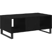 vidaXL Couchtisch Schwarz Eichen-Optik 90 x 50 x 36,5 cm Holzwerkstoff