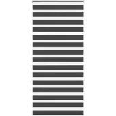 vidaXL Doppelrollo Schwarz 95x230 cm Stoffbreite 90,9 cm Polyester