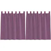 vidaXL Voile Vorhänge mit Stangentaschen 2 Stk. Lila