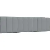 vidaXL Kopfteil-Kissen "Hanko" Hellgrau 180 cm Stoff