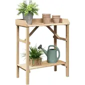 vidaXL Pflanztisch Natur 75 x 40 x 90 cm Massives Kiefernholz