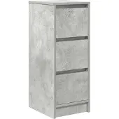 vidaXL Sideboard Betongrau 29,5x34x76 cm Holzwerkstoff