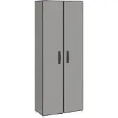 vidaXL - Schuhschrank - 60x30x166 - cm - Stoff - grau