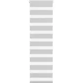 vidaXL Doppelrollo Hellgrau 45x100 cm Stoffbreite 40,9 cm Polyester