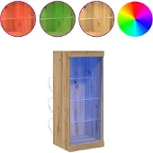 vidaXL LED-Sideboard Artisan-Eiche 41 x 37 x 100 cm Holzwerkstoff