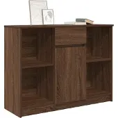 vidaXL Sideboard mit Schublade Braun Eichen-Optik 101x35x76 cm