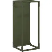 vidaXL Brennholzregal Olivgrün 25x25x60 cm Kaltgewalzter Stahl