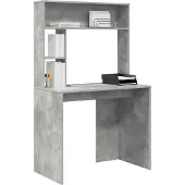 vidaXL Schreibtisch Beton Grau Holzwerkstoff 91 x 50 x 149 cm