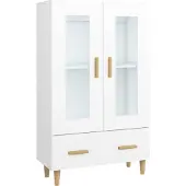 vidaXL Highboard Weiß 70x31x115 cm Holzwerkstoff