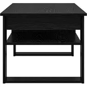 vidaXL Couchtisch Schwarz Eichen-Optik 96 x 54 x 44 cm Holzwerkstoff