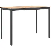 vidaXL Bartisch Natur 150 x 80 x 105 cm Massives Kiefernholz
