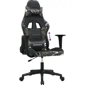 vidaXL Gaming-Stuhl Schwarz und Tarnfarben Kunstleder