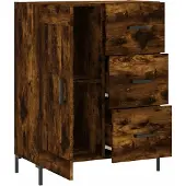 vidaXL Sideboard Räuchereiche 69,5x34x90 cm Holzwerkstoff