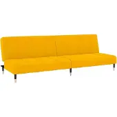 vidaXL Schlafsofa 2-Sitzer Gelb Samt