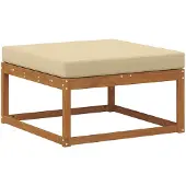 vidaXL Outdoor-Fußhocker Natur