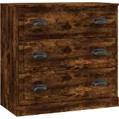 vidaXL Sideboard Räuchereiche 70x35,5x67,5 cm Holzwerkstoff