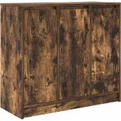 vidaXL Sideboard Räuchereiche 85x34x76 cm Holzwerkstoff