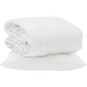 vidaXL Sommerdecke mit Kissen 2 Stk. Weiß Mikrofaser