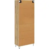 vidaXL Highboard Artisan-Eiche 69,5 x 34 x 180 cm Holzwerkstoff