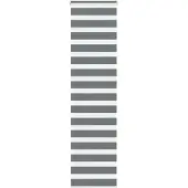vidaXL Doppelrollo Dunkelgrau 60x230 cm Stoffbreite 55,9 cm Polyester