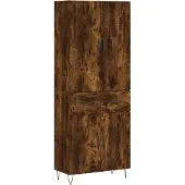 vidaXL Highboard Räuchereiche 69,5x34x180 cm Holzwerkstoff