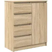 vidaXL Sideboard mit Schubladen Sonoma-Eiche 71x35x84 cm Holzwerkstoff