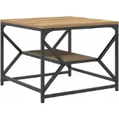 vidaXL Couchtisch Artisan-Eiche 51 x 50 x 40 cm