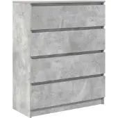 vidaXL Sideboard Betongrau 80x35x99 cm Holzwerkstoff