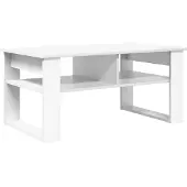 vidaXL Couchtisch Weiß 96 x 54 x 44 cm Holzwerkstoff