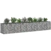 vidaXL Gabionen-Hochbeet 2 stk. 340 x 60 x 55 cm Verzinkter Stahl