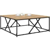 vidaXL Couchtisch Artisan-Eiche 100 x 100 x 40 cm Holzwerkstoff
